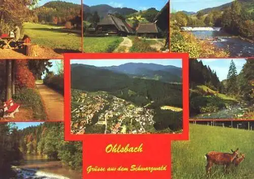 AK, Ohlsbach i. Kinzigtal Schwarzwald, 8 Abb, ca. 1975