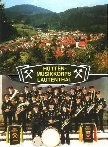 Ansichtskarte, Lautenthal, Oberharz, Hütten-Musikkorps, ca. 1976