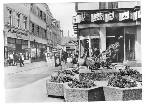 AK, Köthen, Schalaunische Str., Geschäftshäuser, 1980
