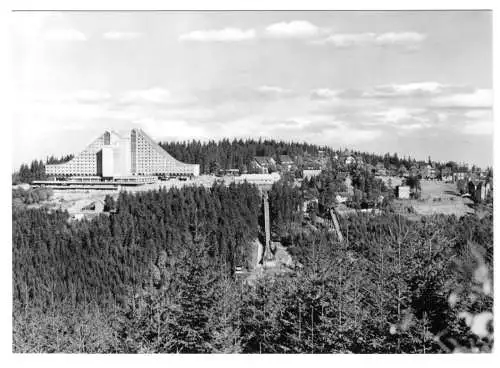 AK, Oberhof Thür. Wald, Blick zum Interhotel Panorama, 1969