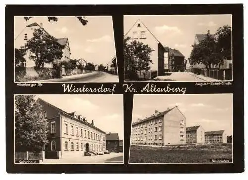 Ansichtskarte, Wintersdorf Kr. Altenburg, vier Abb., 1966