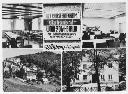 AK, Kühberg Erzgeb., Betriebsferienheim Völkerfreundschaft, fünf Abb., 1971
