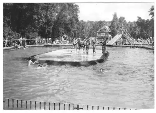 AK, Radebeul bei Dresden, Bilz-Bad, belebt, 1980