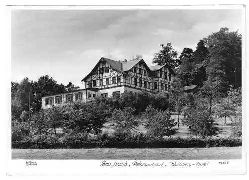 AK, Reinhardtsdorf Sächs. Schweiz, Wolfsberg-Hotel, 1964