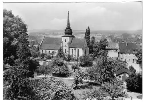 Ansichtskarte, Droyßig Kr. Zeitz, Blick zur Dorfkirche, 1978