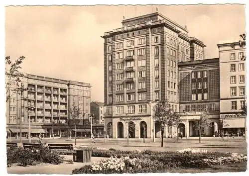 AK, Magdeburg, Wilhelm-Pieck-Allee, Blick zur Weinarkarde, 1961