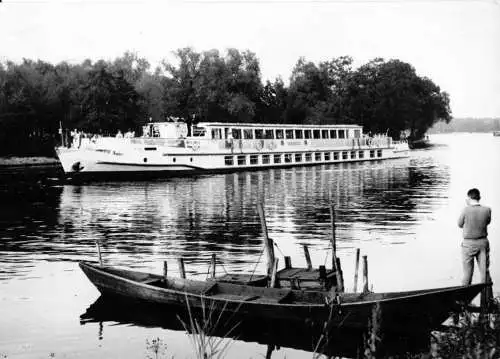 AK, Weisse Flotte Potsdam, MS "Sanssouci" auf der Havel bei Potsdam, 1963