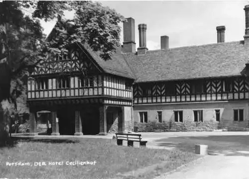 Ansichtskarte, Potsdam, Neuer Garten, DER Hotel Cecilienhof, 1964