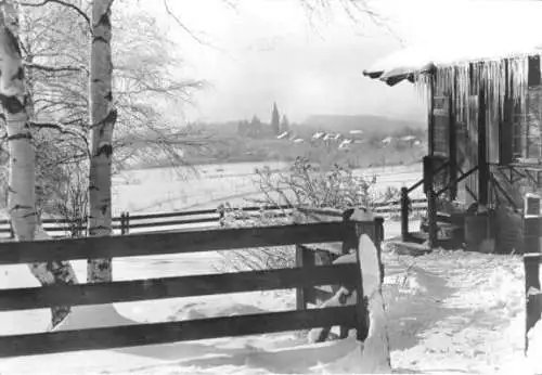 Ansichtskarte, Friedrichsbrunn Harz, winterliche Teilansicht, 1979