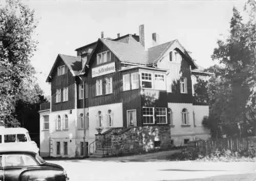 Ansichtskarte, Bärenfels Erzgeb., HO-Hotel "Felsenburg", 1965