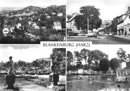 Ansichtskarte, Blankenburg Harz, vier Abb., 1975