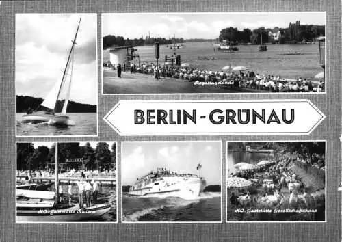 Ansichtskarte, Berlin Grünau, fünf Abb., gestaltet, 1967