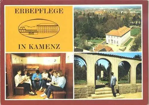 Ansichtskarte, Kamenz, Lessing-Museum, 3 Abb., 1988