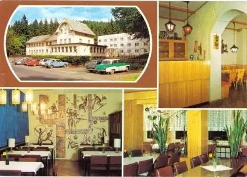 Ansichtskarte, Georgenthal Kr. Gotha, Ferienheim, 4 Abb., 1985