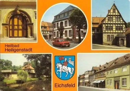 Ansichtskarte, Heilbad Heiligenstadt, Eichsfeld, 5 Abb., um 1988
