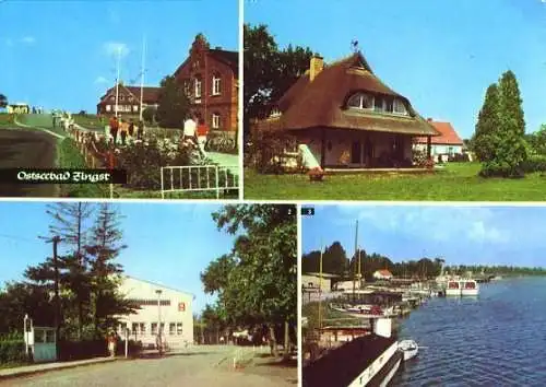 Ansichtskarte, Ostseebad Zingst, 4 Abb., u.a. Hafen, 1977
