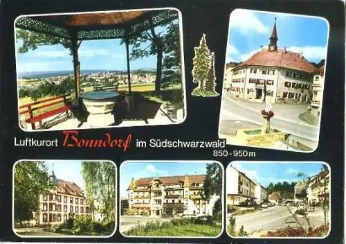 Ansichtskarte, Bonndorf, 5 Abb., 1972