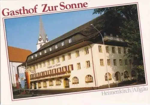 Ansichtskarte, Haimenkirch, "Gasthof zur Sonne", gestaltet, 1989