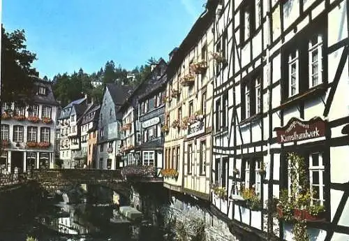 AK, Monschau, Partie an der Rur, ca. 1982