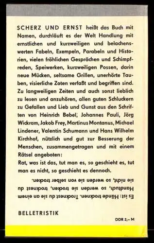 Scherz und Ernst - Deutsche Schwänke des 16. Jahrhunderts, Reclam 326