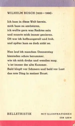 Busch, Wilhelm; Zwiefach sin die Phantasien - Gedichte, 1979, Reclam 203