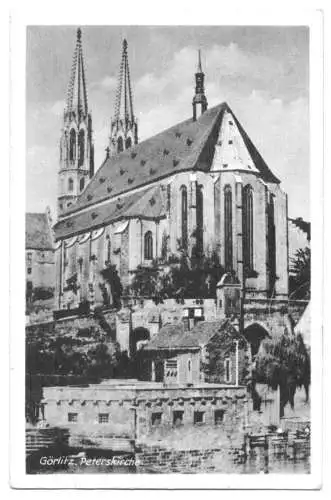 Ansichtskarte, Görlitz, Peterskirche, um 1955