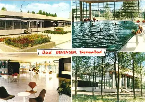 Ansichtskarte, Bad Bevensen, Thermalbad, vier Abb., 1981