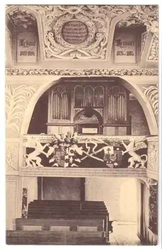Ansichtskarte, Greifenstein Kr. Wetzlar, Inneres der Schloßkirche, um 1910