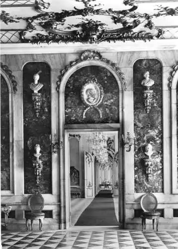Ansichtskarte, Potsdam Sanssouci, Neue Kammern, Jaspissaal, 1963