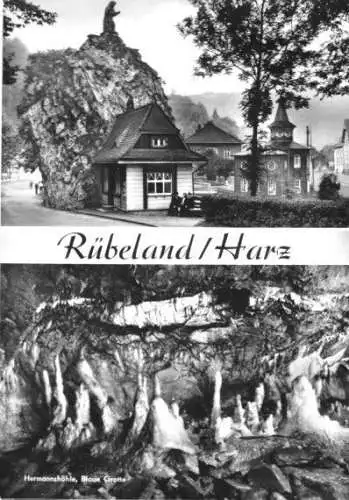 Ansichtskarte, Rübeland Harz, zwei Abb., 1968