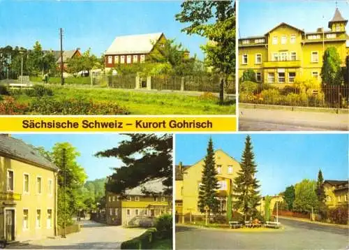 AK, Kurort Gohrisch Sächs. Schweiz, vier Abb., 1982