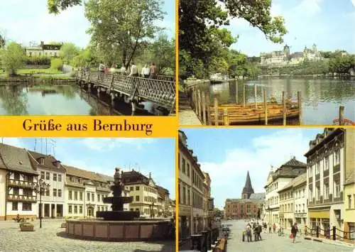 AK, Bernburg Saale, vier Abb., 1987