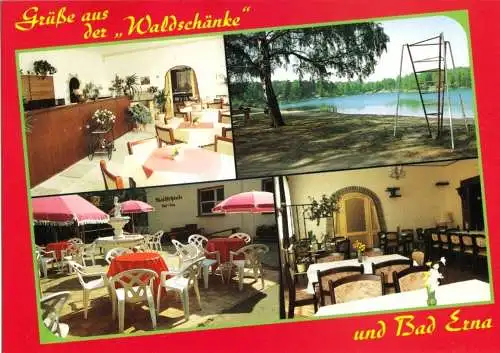 AK, Doberlug - Kirchhain, vier Abb., gestaltet, "Waldschänke" und Bad Erna, 1992