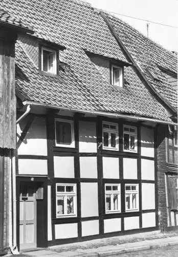 Ansichtskarte, Wernigerode, Fachwerkhaus in der Hinterstr., 1979