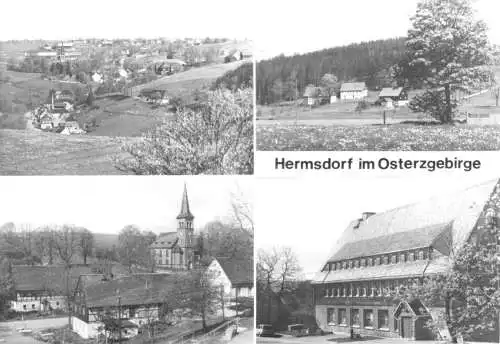 AK, Hermsdorf Osterzgeb., vier Abb., 1985