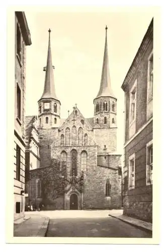 Ansichtskarte, Merseburg, Blick zum Dom, 1955