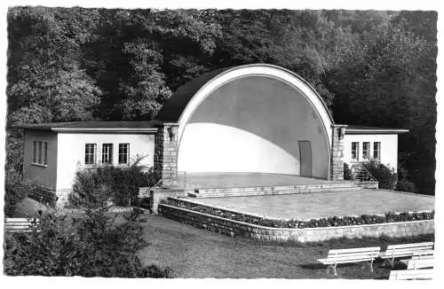 Ansichtskarte, Heiligenstadt Eichsfeld, Musikpavillion im Heinrich-Heine-Park, 1962