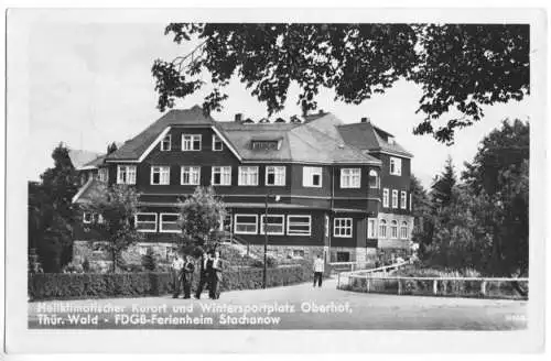 Ansichtskarte, Oberhof Thür. Wald, FDGB-Ferienheim Stachanow, 1954
