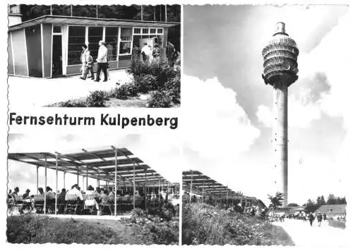AK, Kulpenberg Kyffhäuser, Fernsehturm mit Terrassen-Gaststätte, drei Abb., 1969