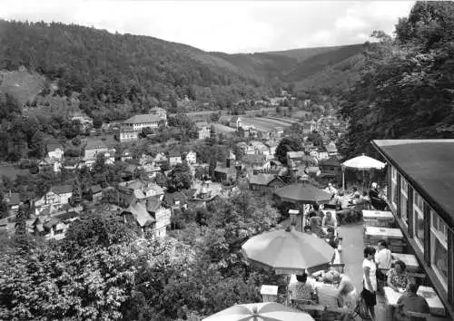 AK, Schwarzburg Thür., Blick von der Hotelterrasse "Schwarzaburg", 1971