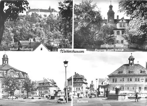 Ansichtskarte, Waltershausen Thür., Kr. Gotha, vier Abb., 1982