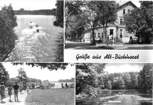 Ansichtskarte, Grünheide, OT Alt-Buchhorst, Kr. Fürstenwalde, vier Abb., 1985
