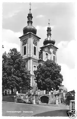 Ansichtskarte, Donaueschingen, Stadtkirche, 1956