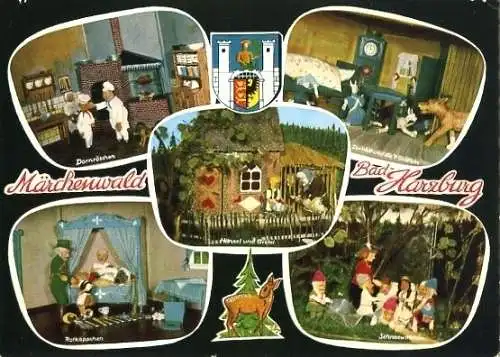 AK, Bad Harzburg, Märchenwald, 5 Abb., 1966