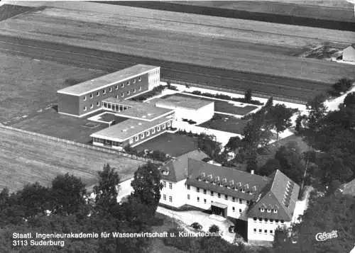 Ansichtskarte, Suderburg, Staatl. Ing.-Akademie für Wasserwirtschaft u. Kulturtechnik, 1977