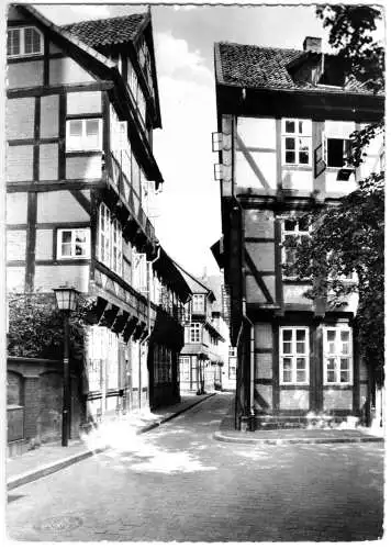 Ansichtskarte, Celle, Kalandgasse mit der alten Lateinschule, 1959