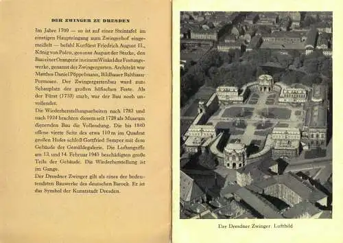 tour. Broschüre, Der Zwinger zu Dresden, um 1952