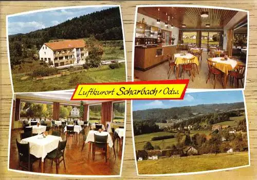 tour. Prospekt, Scharbach Odw., Gasthaus und Pension "Kühler Grund", um 1970