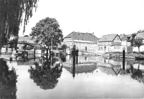 AK, Plau Kr. Lübz, An der Schleuse, 1978