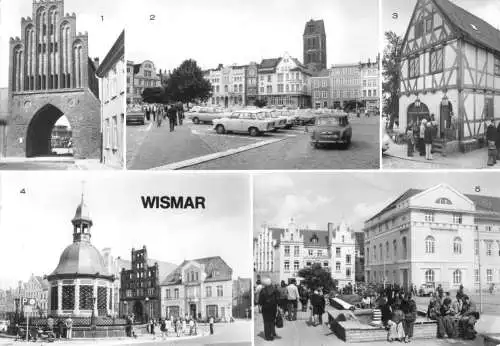 AK, Wismar, fünf Abb., Version 1, 1984